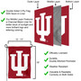 IU Hoosiers IU Logo Garden Flag