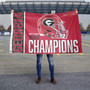 Georgia Bulldogs 2022 College Football National Champions Logo Flag