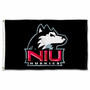 Northern Illinois Huskies Black Logo Flag
