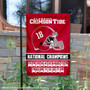 Alabama Crimson Tide 18 Time Football National Champions Garden Flag