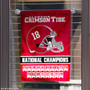 Alabama Crimson Tide 18 Time Football National Champions Garden Flag