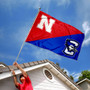 Nebraska vs. Creighton House Divided 3x5 Flag