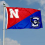 Nebraska vs. Creighton House Divided 3x5 Flag