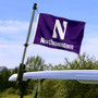 Northwestern Wildcats Boat and Mini Flag