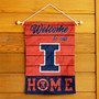 Illinois Fighting Illini Welcome To Our Home Garden Flag