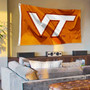 Virginia Tech Hokies Orange VT Logo Flag