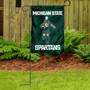 Michigan State Spartans Logo Garden Flag and Pole Stand
