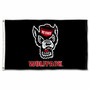 North Carolina State Wolfpack Wolf Logo Flag