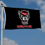 North Carolina State Wolfpack Wolf Logo Flag