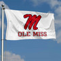 Ole Miss White Logo Flag