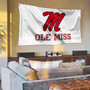 Ole Miss White Logo Flag