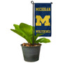 Michigan Wolverines Flower Pot Topper Flag