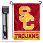 Southern Cal USC Trojans Garden Flag and Pole Stand Holder