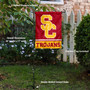 Southern Cal USC Trojans Garden Flag and Pole Stand Holder