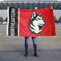 Northeastern Huskies New Husky Logo Flag