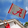 Alabama Crimson Tide Houndstooth Logo Flag