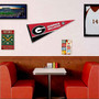 Georgia Bulldogs Logo Pennant with Tack Wall Pads