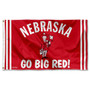 Nebraska Cornhuskers Vintage Retro Throwback Flag