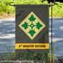 US Army 4th Infantry Division Garden Flag