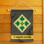 US Army 4th Infantry Division Garden Flag