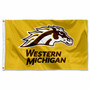 Western Michigan Broncos New Gold Logo Flag