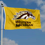 Western Michigan Broncos New Gold Logo Flag
