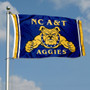 North Carolina A&T Aggies Logo Flag