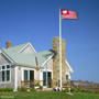 Wisconsin Badgers Striped Flag