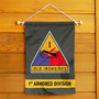 US Army 1st Armored Division Garden Flag