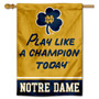 Notre Dame Fighting Irish Play Like A Champion Today House Flag