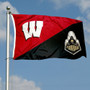 Wisconsin vs Purdue House Divided 3x5 Flag