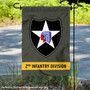 US Army 2nd Infantry Division Garden Flag