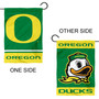 Oregon Ducks Logo Garden Flag and Pole Stand
