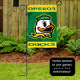 Oregon Ducks Logo Garden Flag and Pole Stand