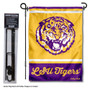 Louisiana State LSU Tigers Vintage Retro Throwback Garden Flag and Flagpole