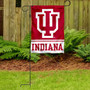 IU Hoosiers Logo Garden Flag and Pole Stand