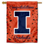 Illinois Fighting Illini Congratulations Graduate Flag