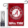 Alabama Crimson Tide Circle Logo Garden Flag and Pole Stand