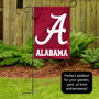 Alabama Crimson Tide Circle Logo Garden Flag and Pole Stand