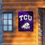 Texas Christian Horned Frogs Double Sided House Flag