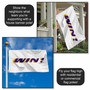 Louisiana State LSU Tigers WIN Bar Flag