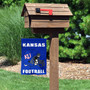 Kansas KU Jayhawks Football Helmet Yard Garden Flag