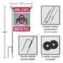 Ohio State Buckeyes Garden Flag and Stand