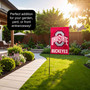 Ohio State Buckeyes Garden Flag and Stand