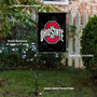 Ohio State University Black Garden Flag and Stand