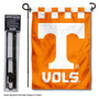 Tennessee Volunteers Checkerboard Garden Flag and Stand