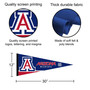 University of Arizona Banner Pennant with Tack Wall Pads