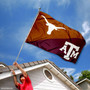 Texas vs. Texas A&M House Divided 3x5 Flag