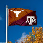 Texas vs. Texas A&M House Divided 3x5 Flag