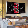 San Diego State Athletic Logo Flag